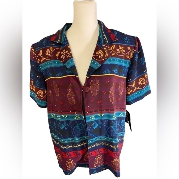 SAG Harbor one button blouse jacket size 10 - Picture 1 of 11